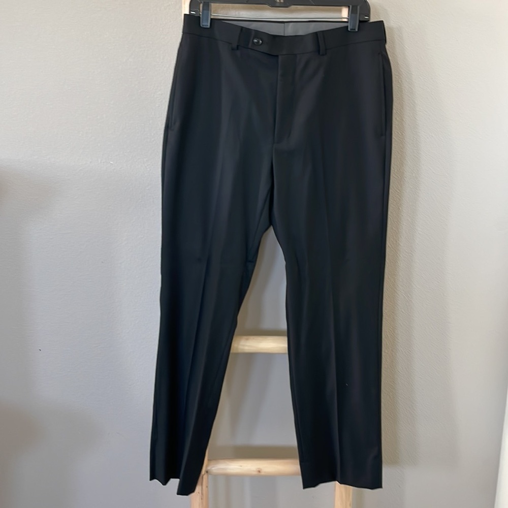 Calvin Klein | Slim-fit Stretch 2 Piece Black Suit SZ 42R W32/32 - Picture 10 of 15